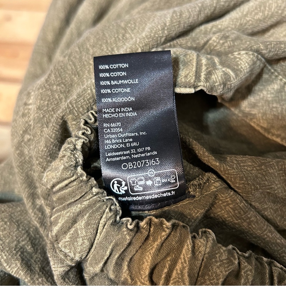 Urban Outfitters Em Balloon Baggy Slouchy Pants Green Size Medium Indie Grunge - Picture 10 of 11